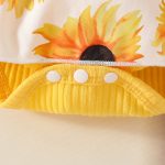 Baby Girl Summer Sleeveless Pit Stripe Applique Floral Print Romper Dress Baby Casual Dress