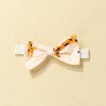 0-2 years old baby giraffe print dress flying sleeves long sleeves casual dress bow headband