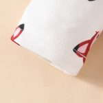 Baby Cute Fox Heart Pattern Long Sleeve Triangle Romper Corduroy Bowknot Bib Pants Set