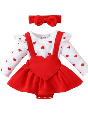 Baby Girl Sleeveless Lace Triangle Romper 0-1 Years Old Baby Flower Bowknot Bodysuit Dress Headband