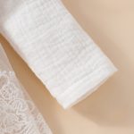 Baby Girl Sweet Sleeveless Lace Triangle Romper Mesh Skirt Newborn Lace Flower Cover-up Dress