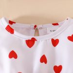 Baby Girl Sleeveless Ruffle Short Jacket Sleeveless Heart Dress Hairband Summer One-piece Dress Set
